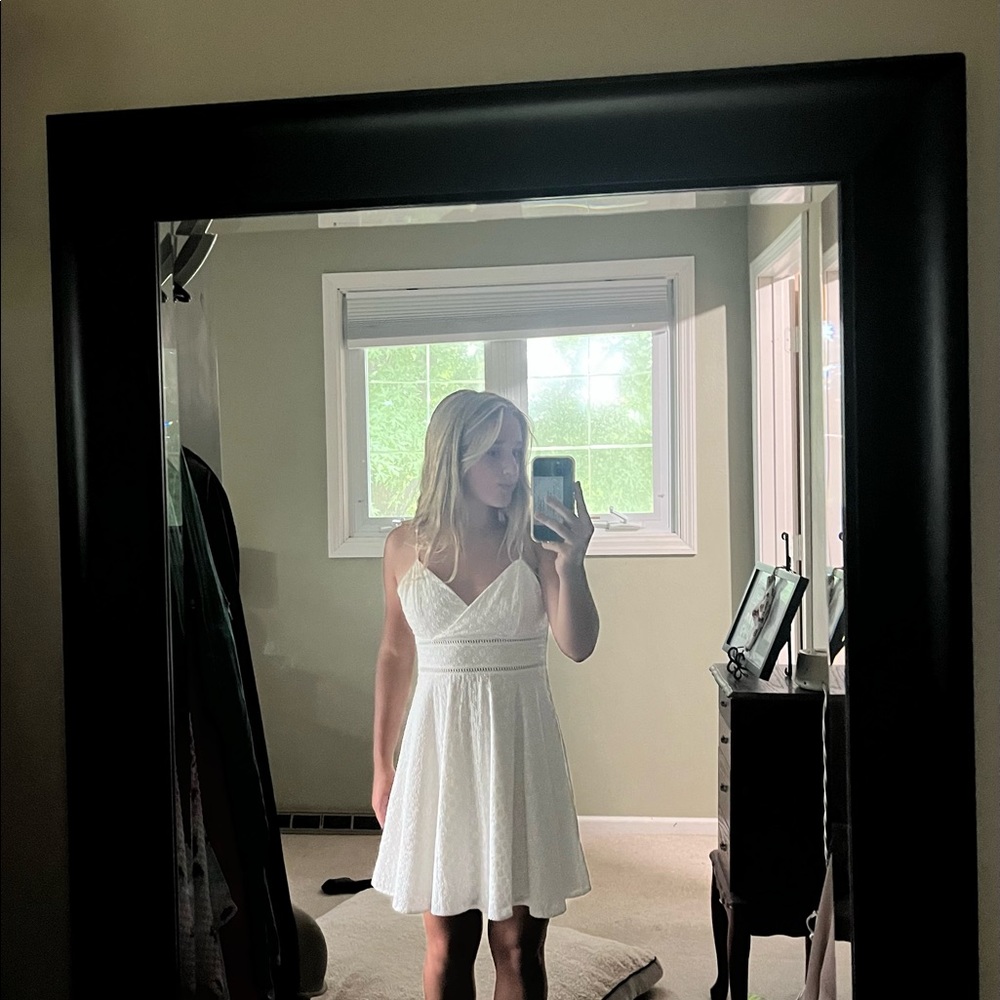 White Floral Summer Dress